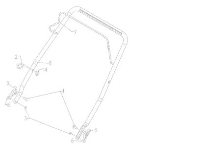 Handle Diagram and Parts List for 31A-2M1EB00 2022 Yard Machines Snow Blower